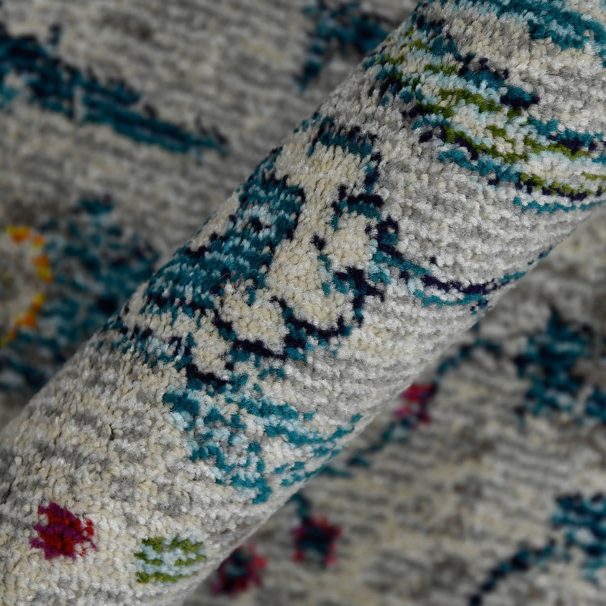 Amer Montana MON-7 Ivory / Orange area rug - color swatch view