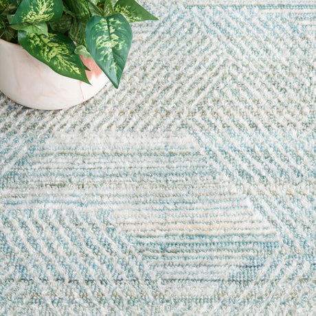 Safavieh Marquee Mrq107K Turquoise/Grey Rug.