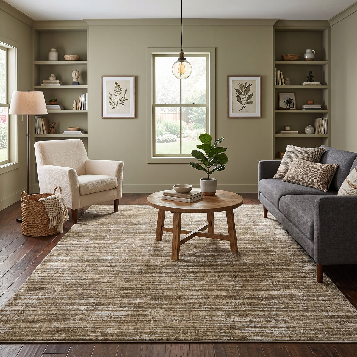 Amer Maryland MRY-10 Brown area rug - lifestyle view