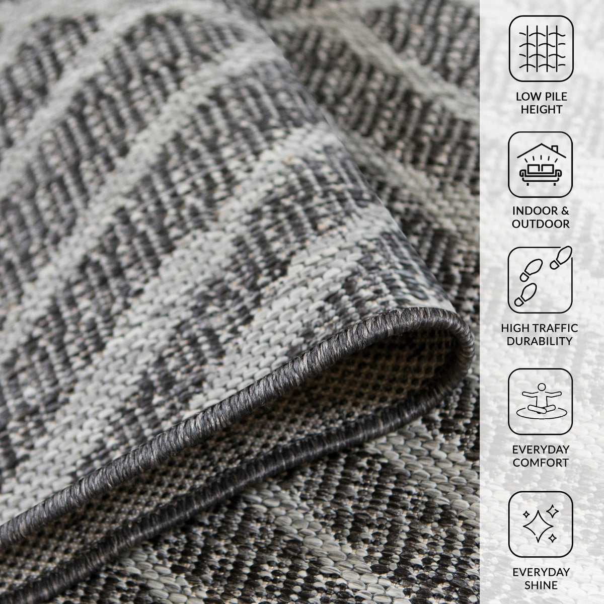 Amer Maryland MRY-2 Fossil Gray area rug - infographic view