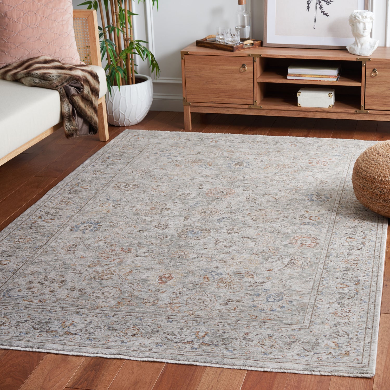 Safavieh Mason Msn104F Grey/Ivory Rust Rug.