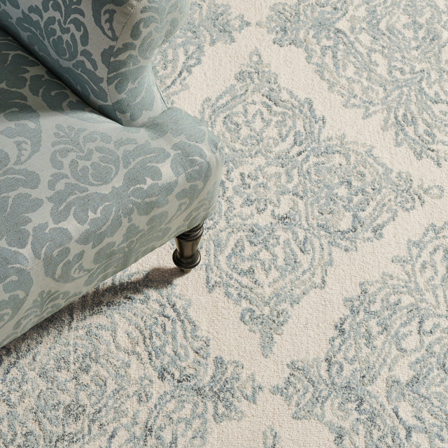 Safavieh Martha Stewart Msr3376M Ivory/Blue Rug.