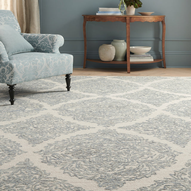 Safavieh Martha Stewart Msr3376M Ivory/Blue Rug.