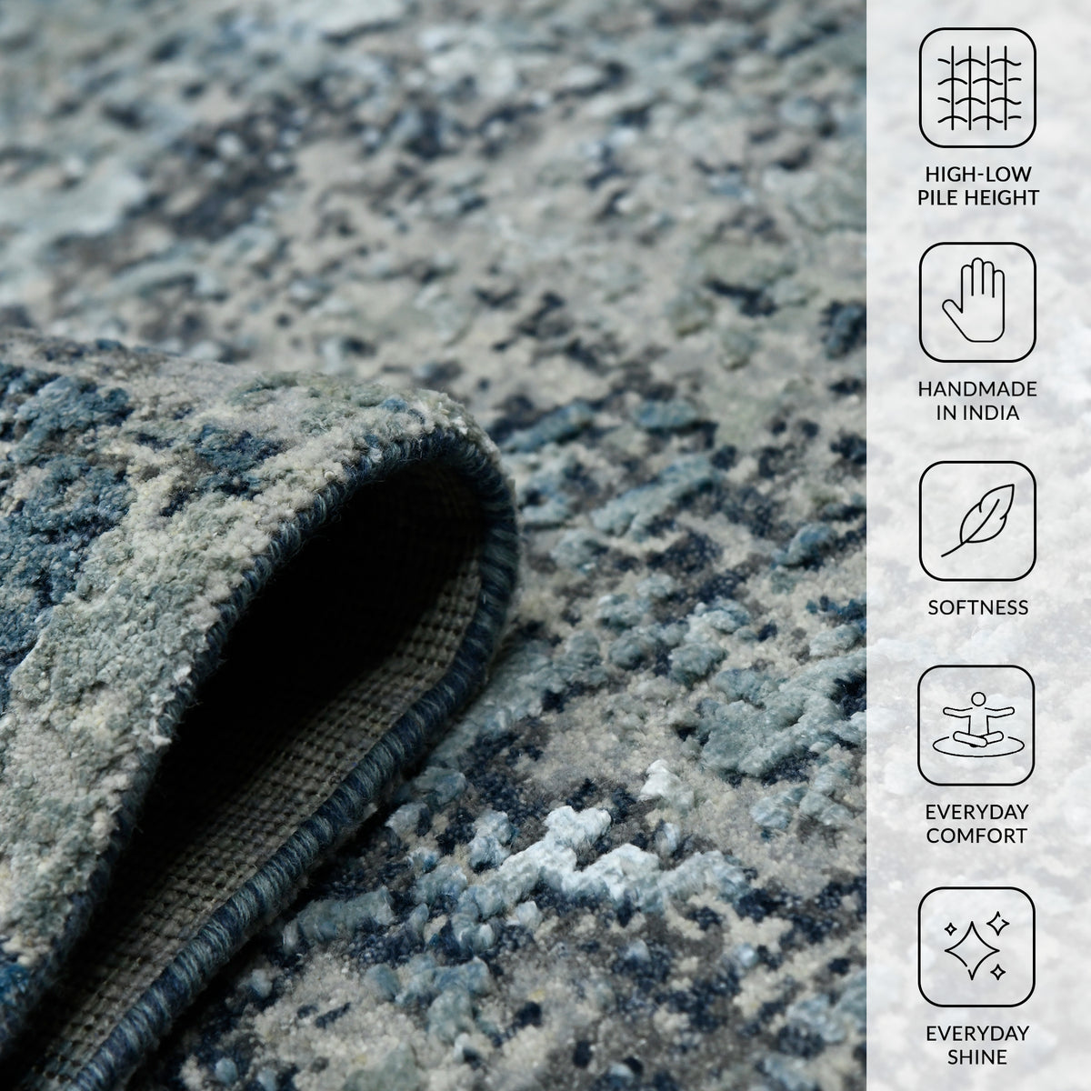 Amer Mystique MYS-25 Polo Blue area rug - infographic view