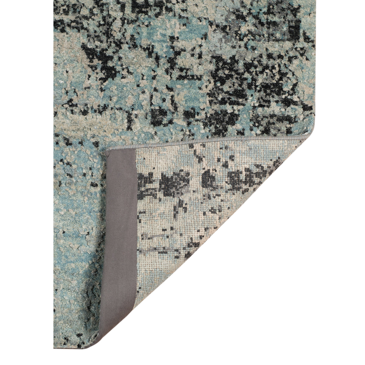 Amer Mystique MYS-27 Grayish Blue area rug - back view