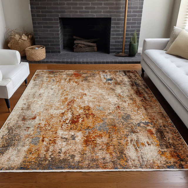 Dalyn Neola NA1 Machine Made Transitional Brown Rug