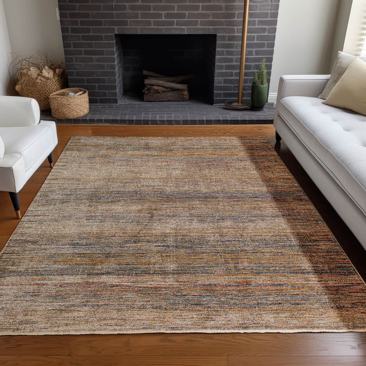 Dalyn Neola NA2 Machine Made Transitional Brown Rug