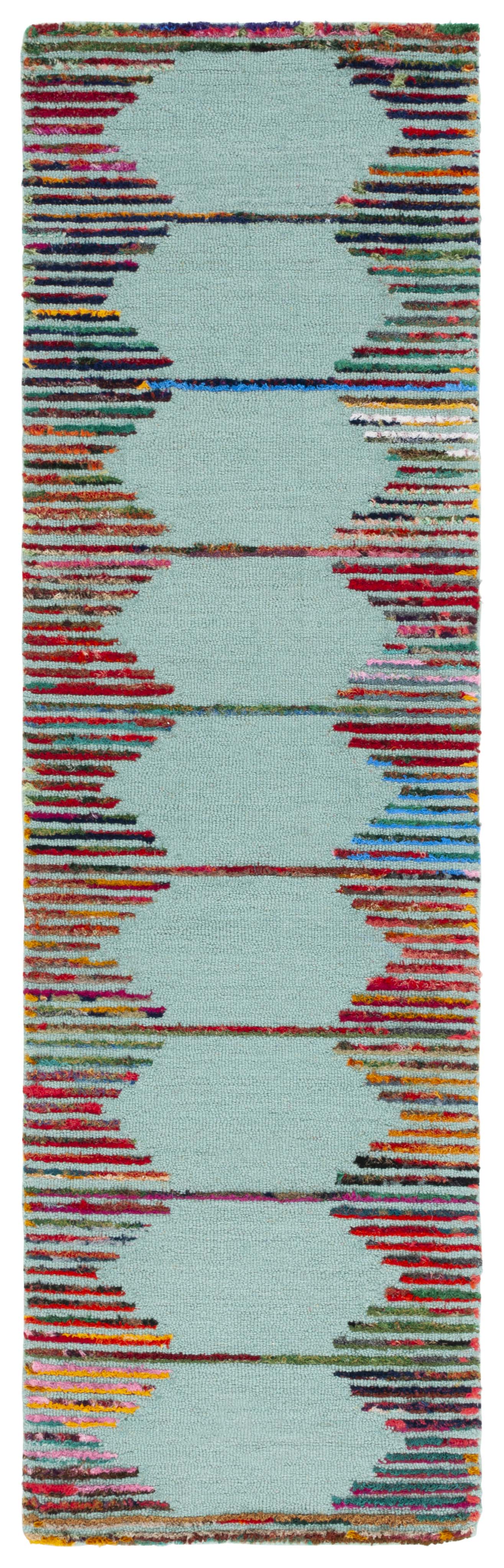 Safavieh Nantucket Nan605W Teal/Red Rug.