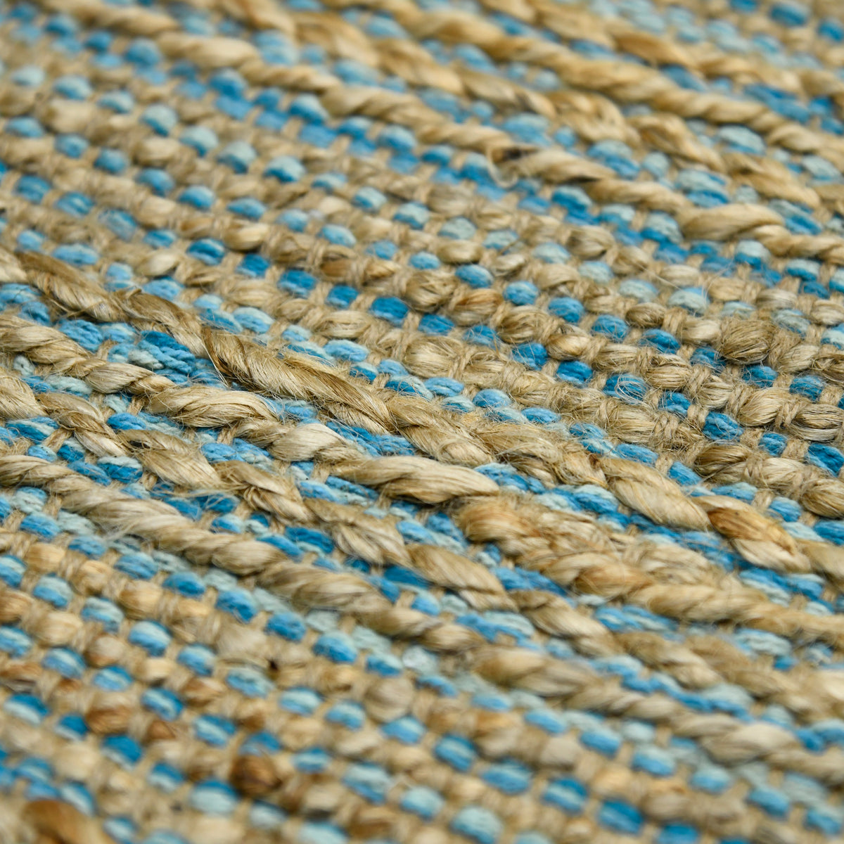 Amer Naturals NAT-1 Blue area rug - close-up view