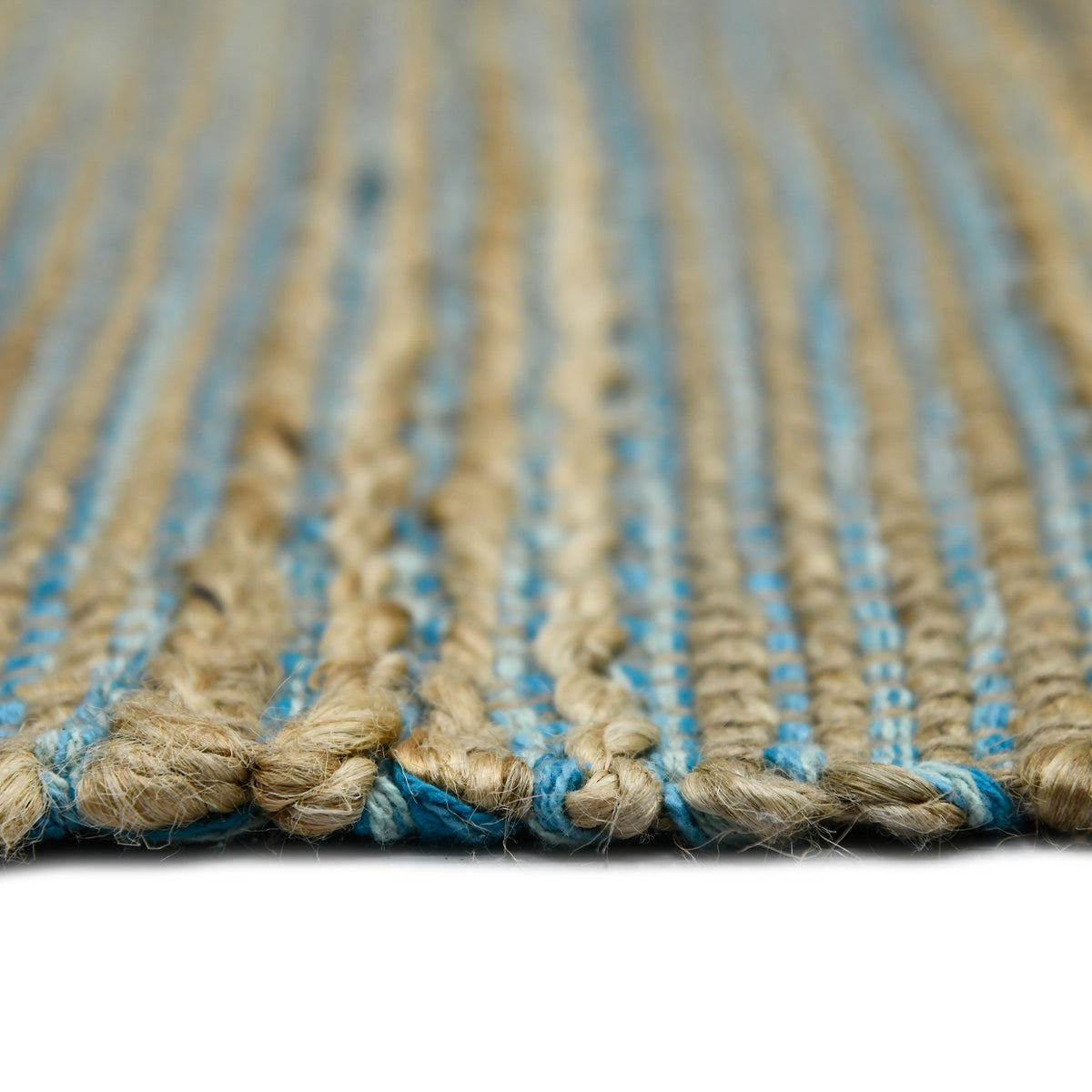 Amer Naturals NAT-1 Blue area rug - profile view