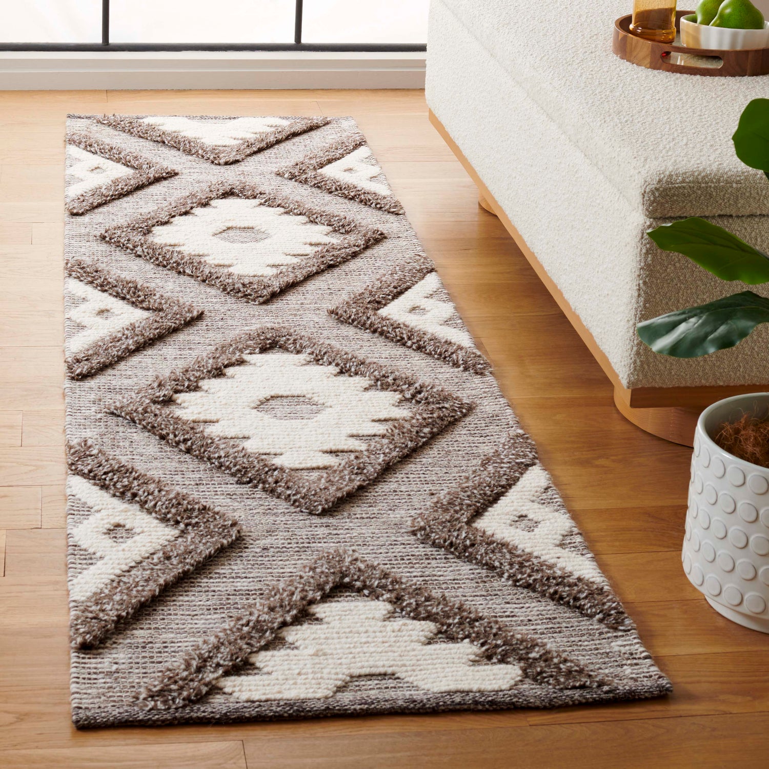 Safavieh Natura Nat203H Dark Grey/Ivory Rug.