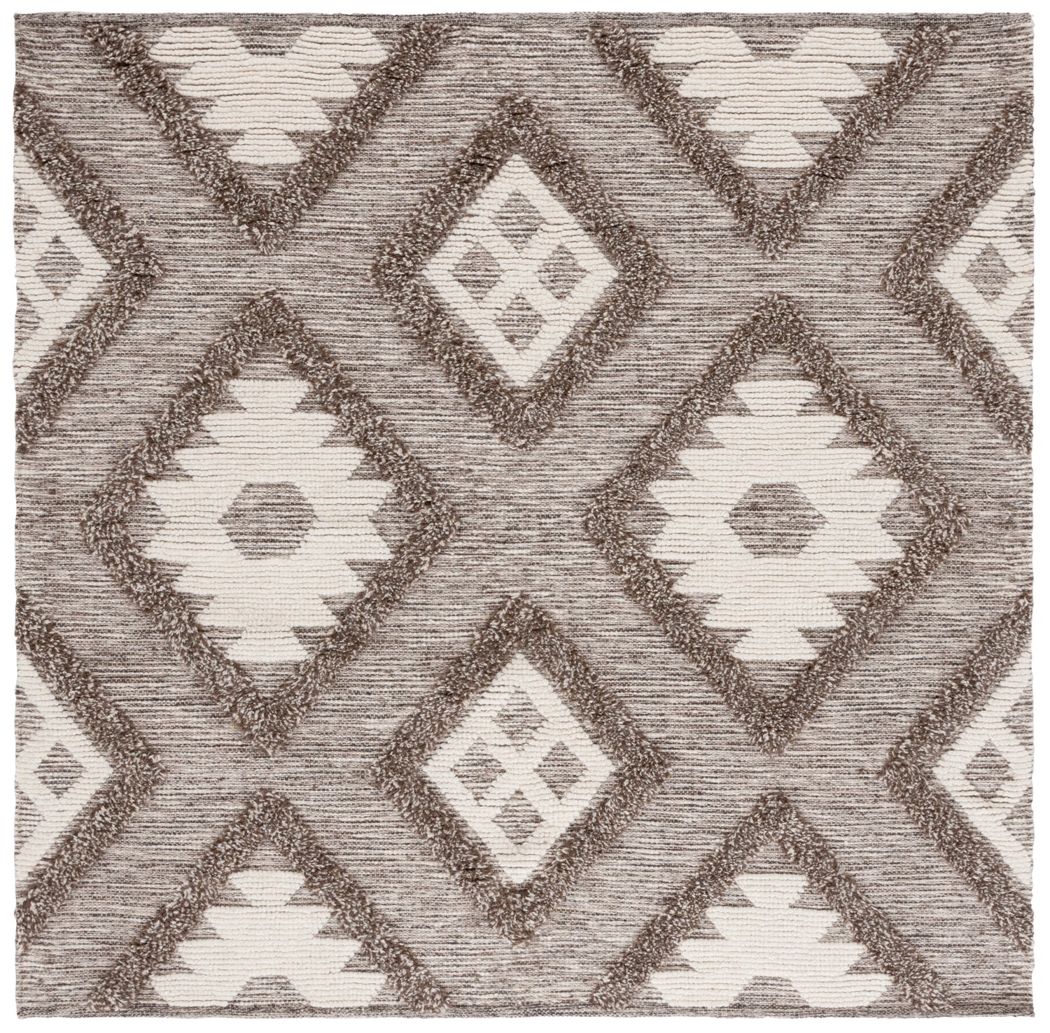 Safavieh Natura Nat203H Dark Grey/Ivory Rug.