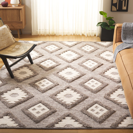 Safavieh Natura Nat203H Dark Grey/Ivory Rug.