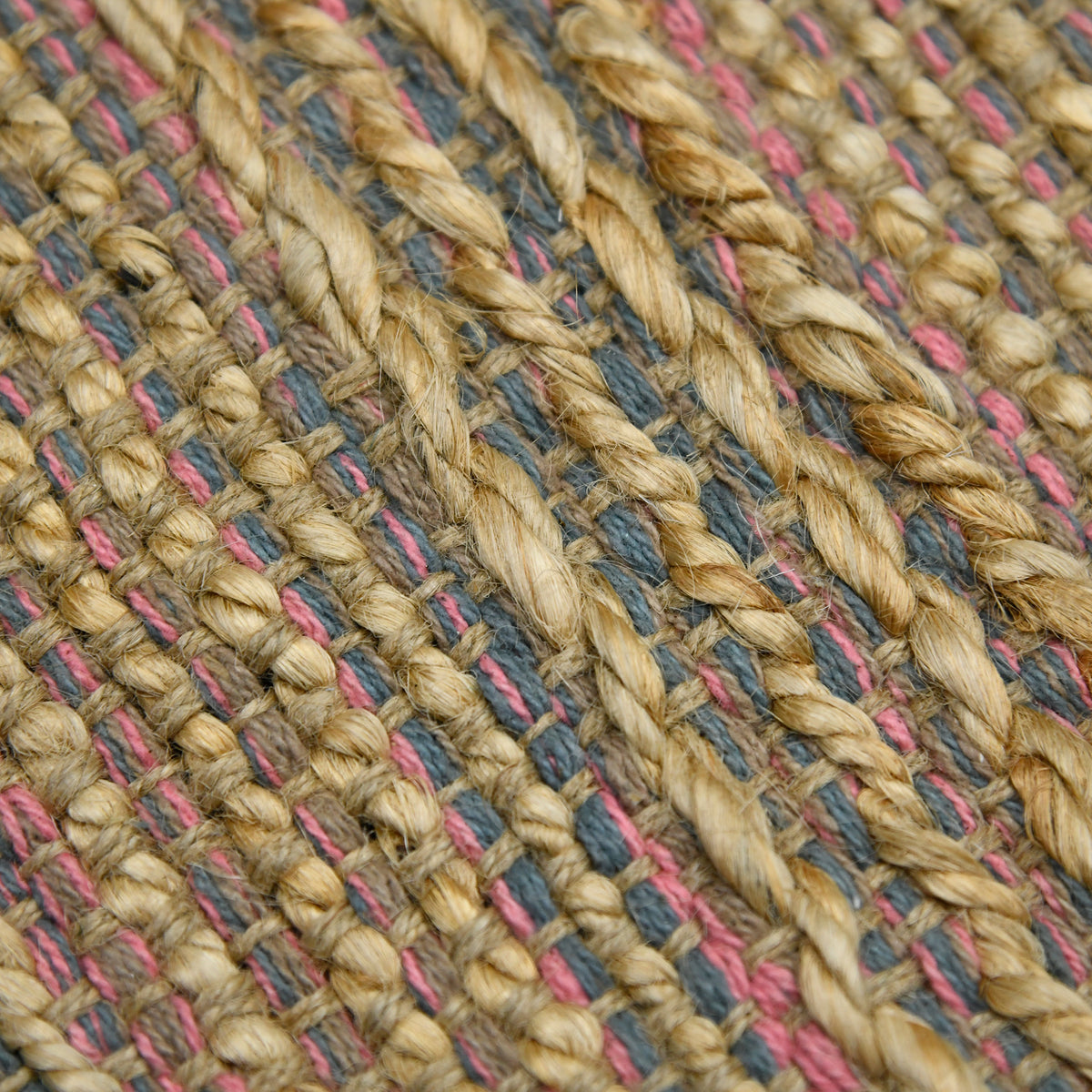 Amer Naturals NAT-4 Pink area rug - close-up view