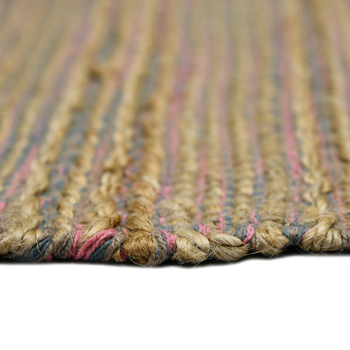 Amer Naturals NAT-4 Pink area rug - profile view