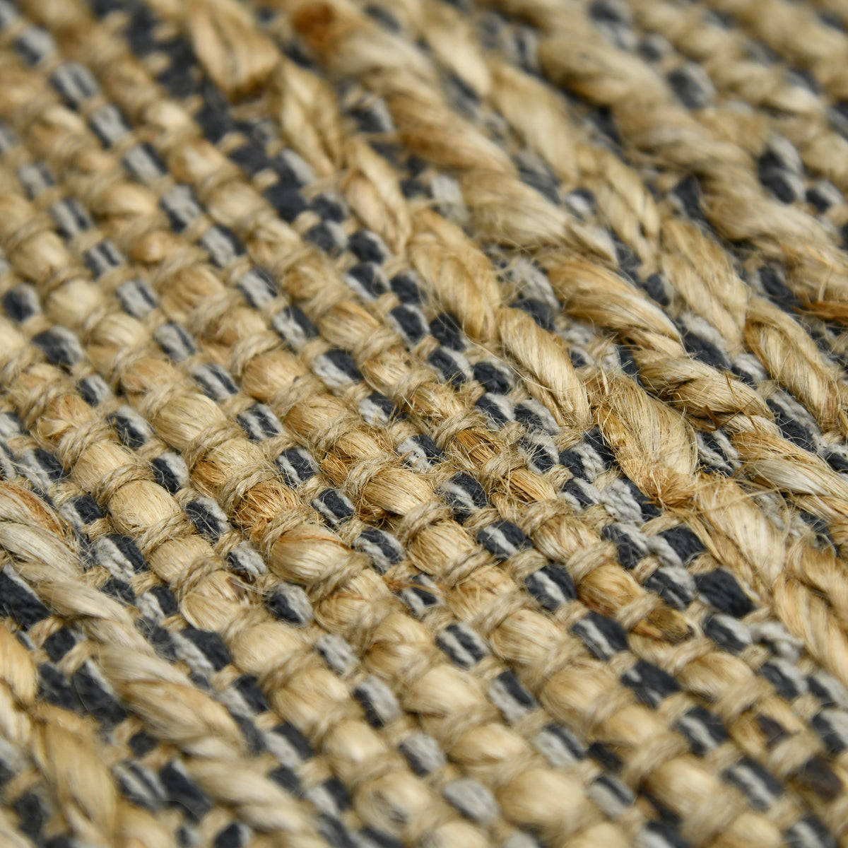 Amer Naturals NAT-6 Dark Gray area rug - close-up view