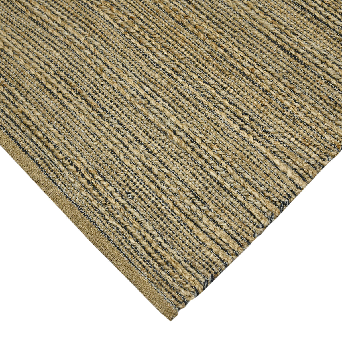 Amer Naturals NAT-6 Dark Gray area rug - corner view