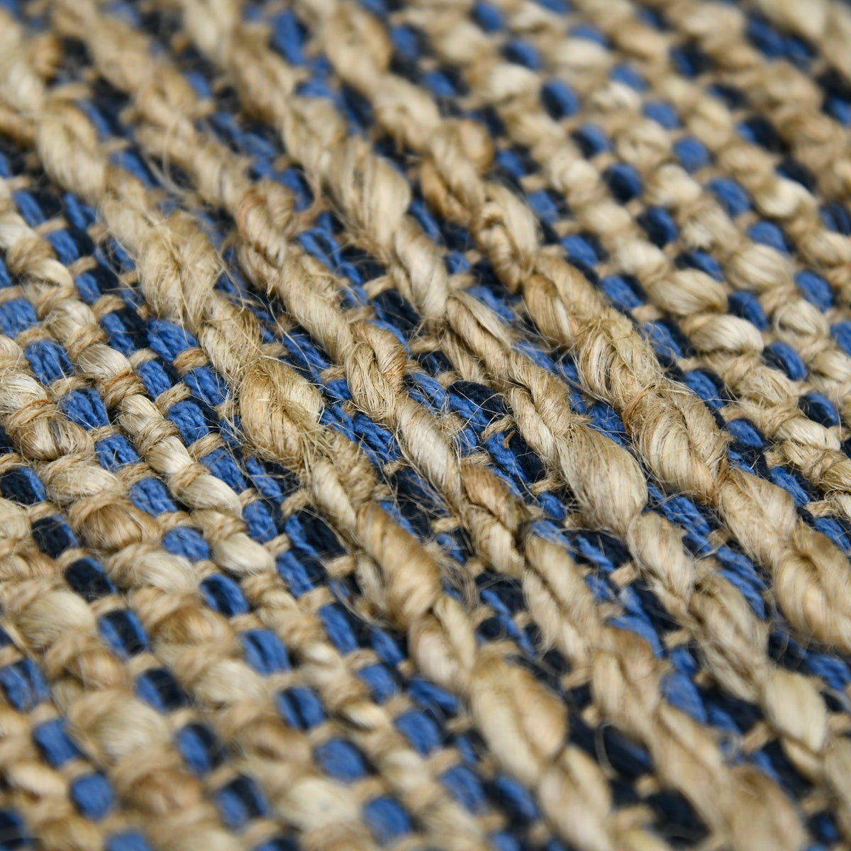 Amer Naturals NAT-7 Navy area rug - close-up view
