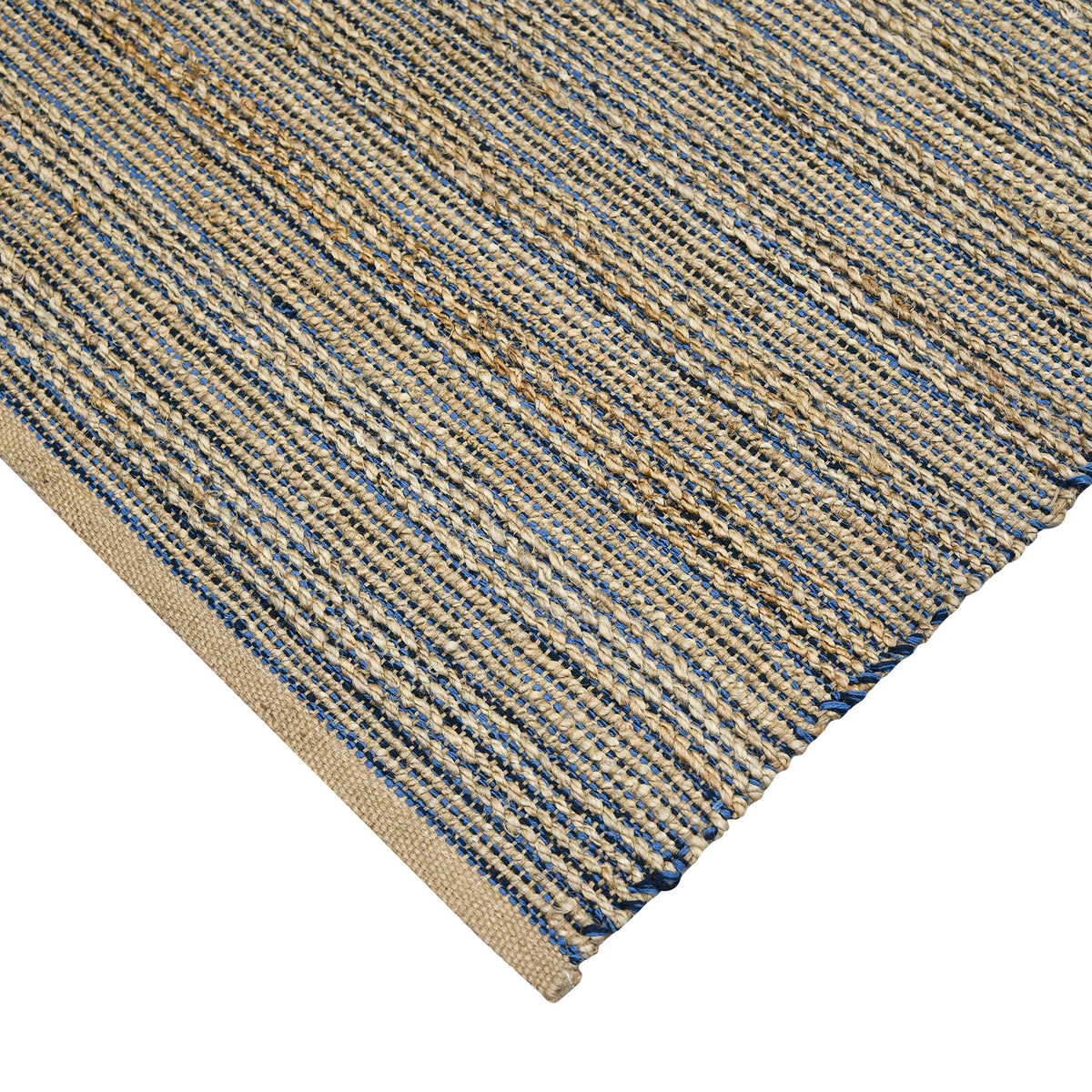 Amer Naturals NAT-7 Navy area rug - corner view