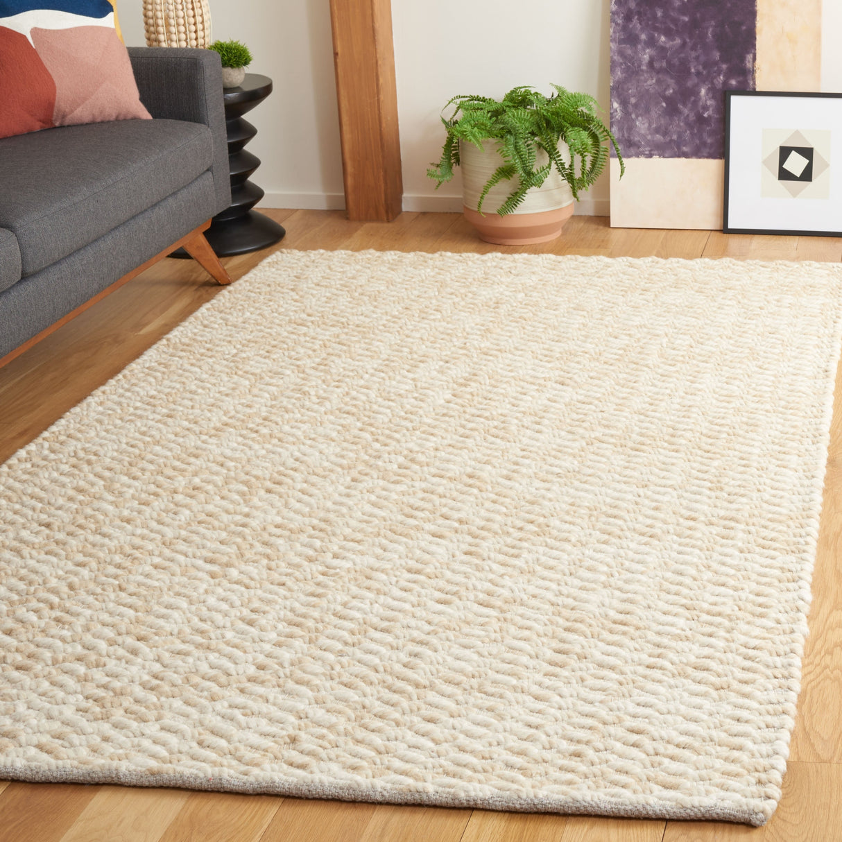 Safavieh Natura Nat717B Beige/Ivory Rug.