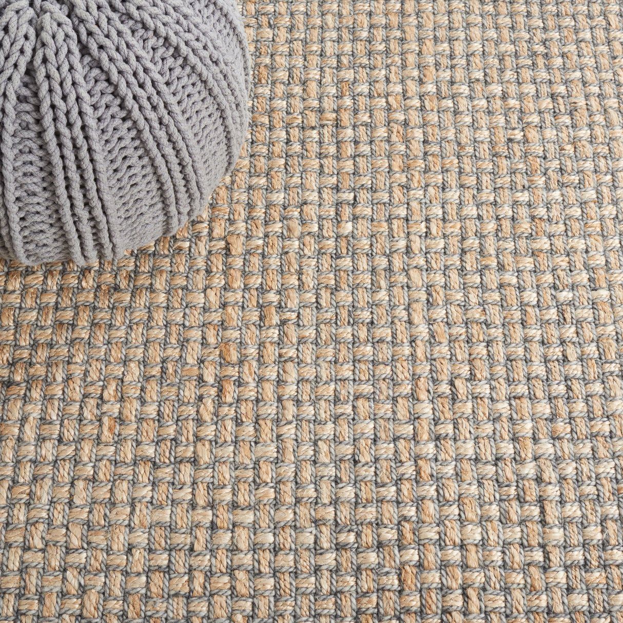 Safavieh Natural Fiber Nf814A Natural/Grey Rug.