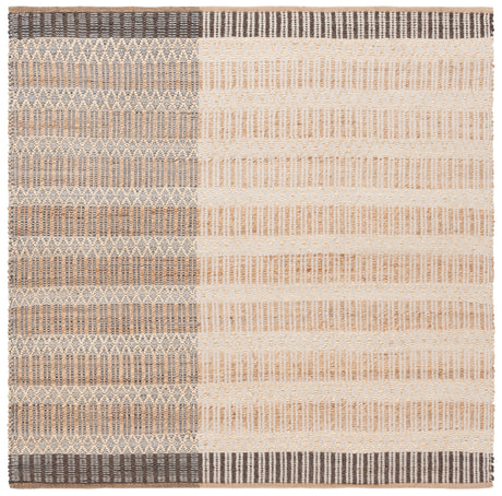 Safavieh Natural Fiber Nf852H Natural/Charcoal Rug.