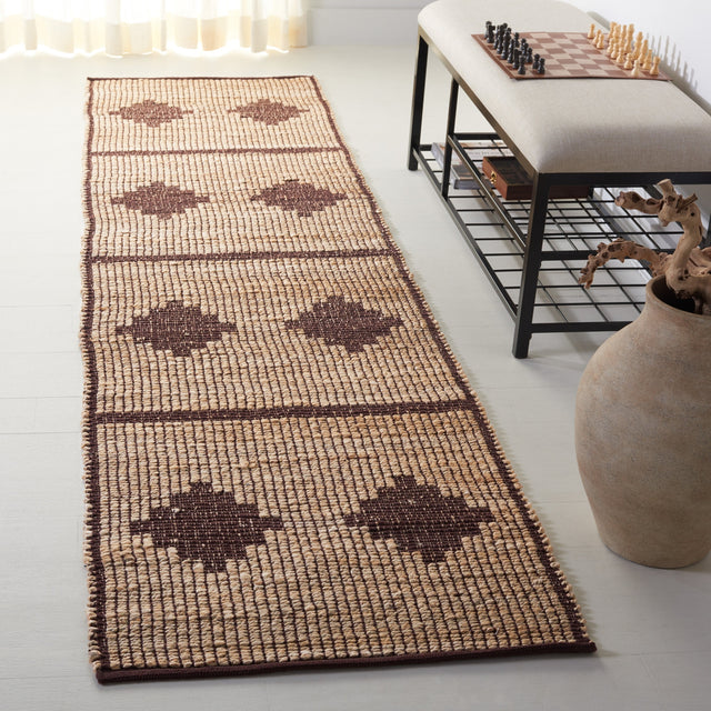 Safavieh Natural Fiber Nf878A Natural/Brown Rug.