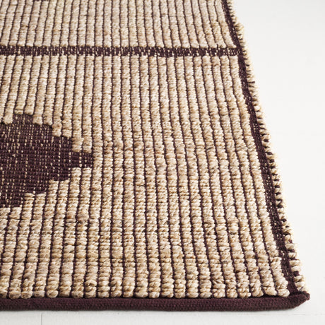 Safavieh Natural Fiber Nf878A Natural/Brown Rug.