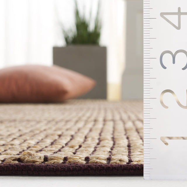 Safavieh Natural Fiber Nf878A Natural/Brown Rug.