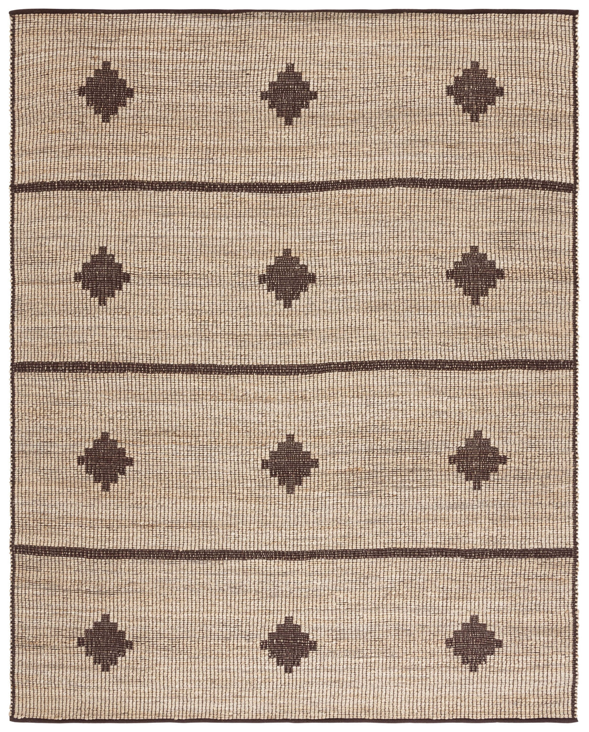 Safavieh Natural Fiber Nf878A Natural/Brown Rug.