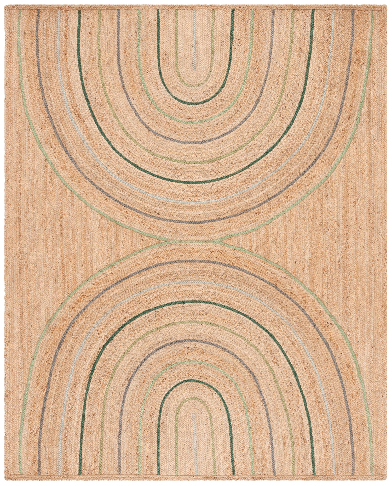 Safavieh Natural Fiber Nf894A Natural/Green Rug.