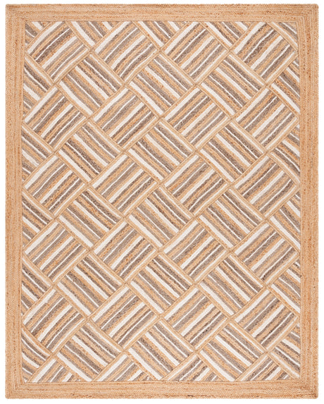 Safavieh Natural Fiber Nf897A Natural/Grey Rug.