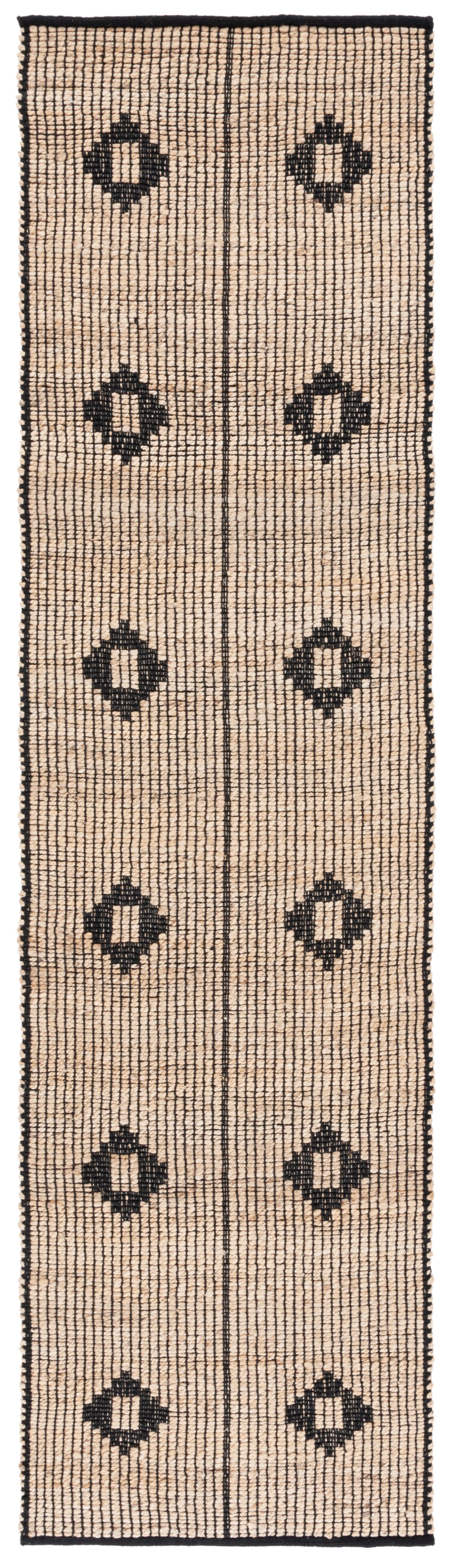Safavieh Natural Fiber Nf898Z Natural/Black Rug.