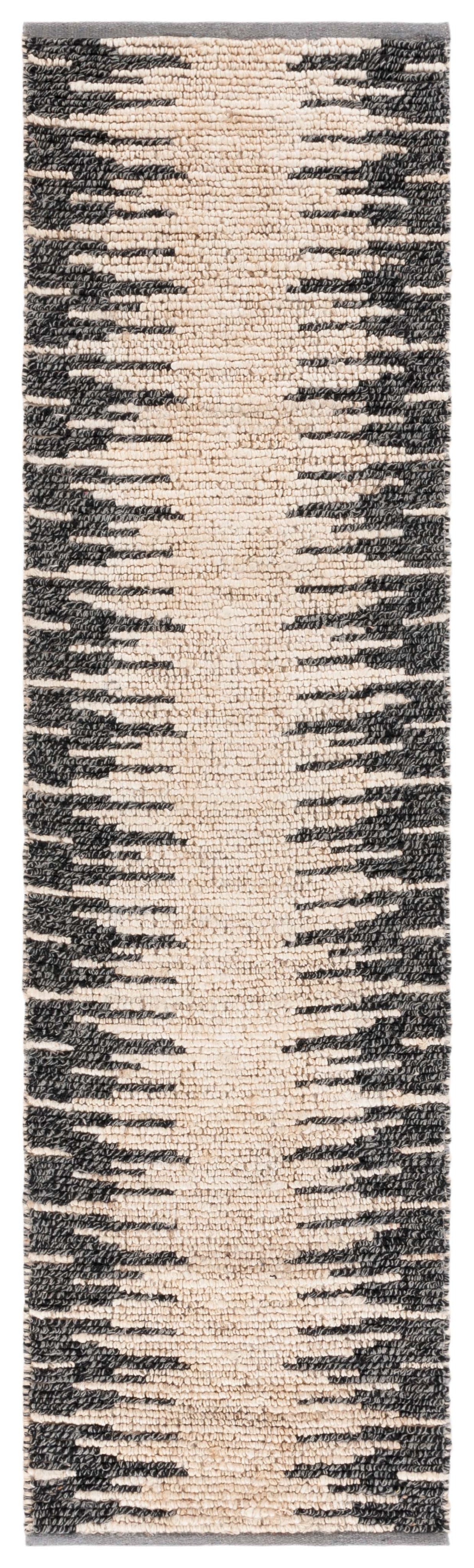 Safavieh Natural Fiber Nf953B Bleach/Black Rug.