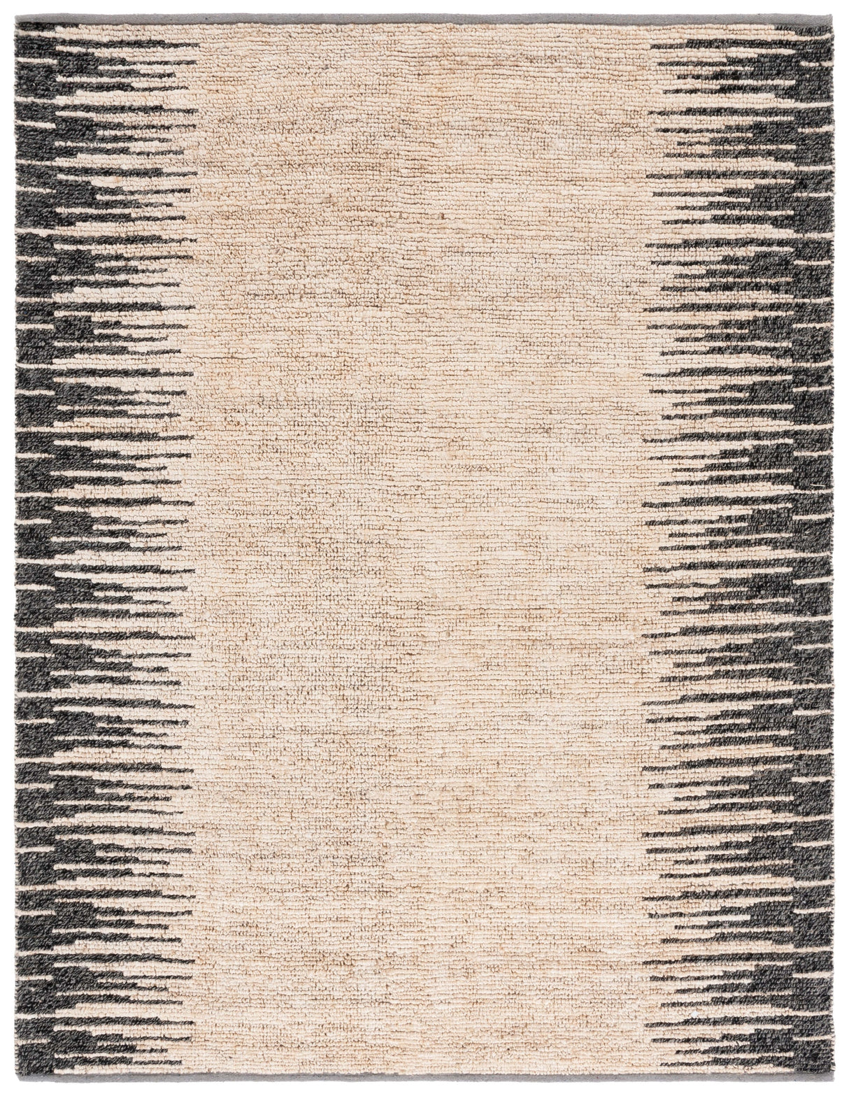 Safavieh Natural Fiber Nf953B Bleach/Black Rug.