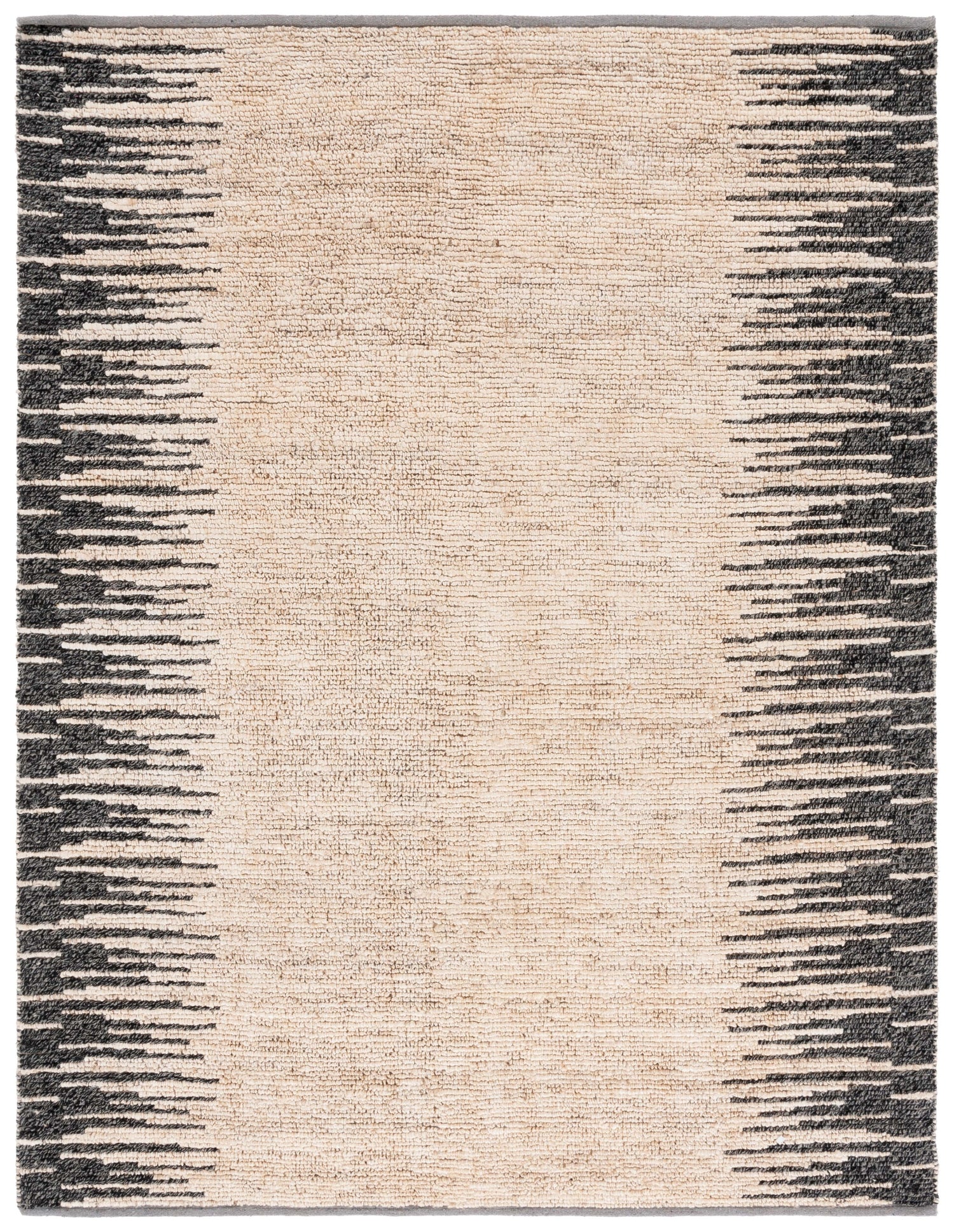 Safavieh Natural Fiber Nf953B Bleach/Black Rug.