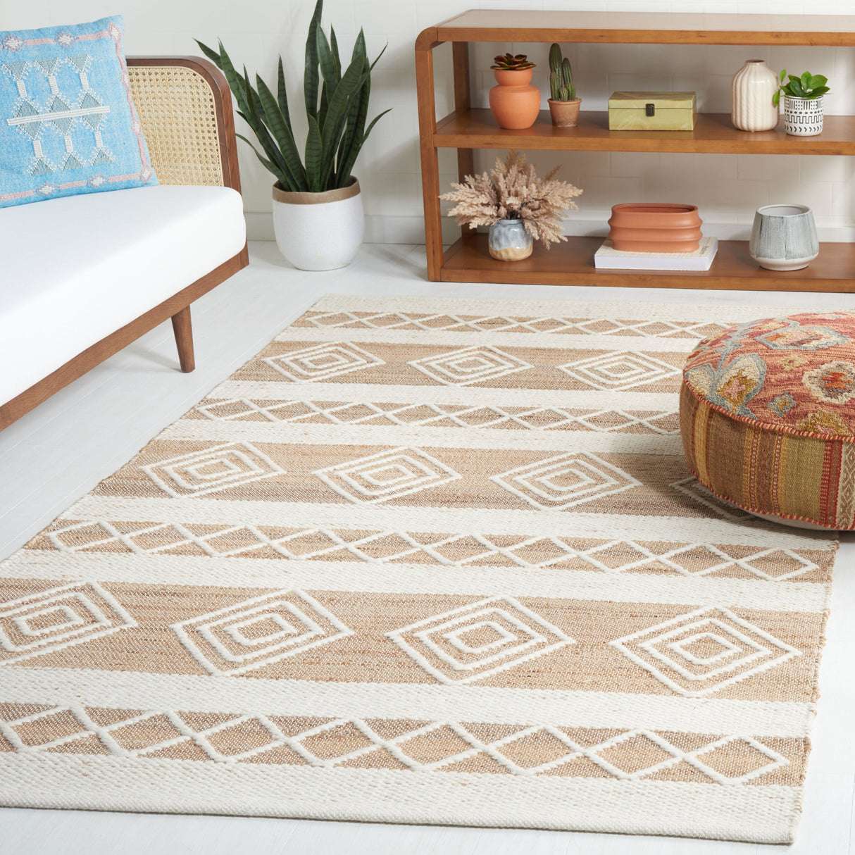 Safavieh Natural Fiber Nfb276Z Natural/Ivory Rug.