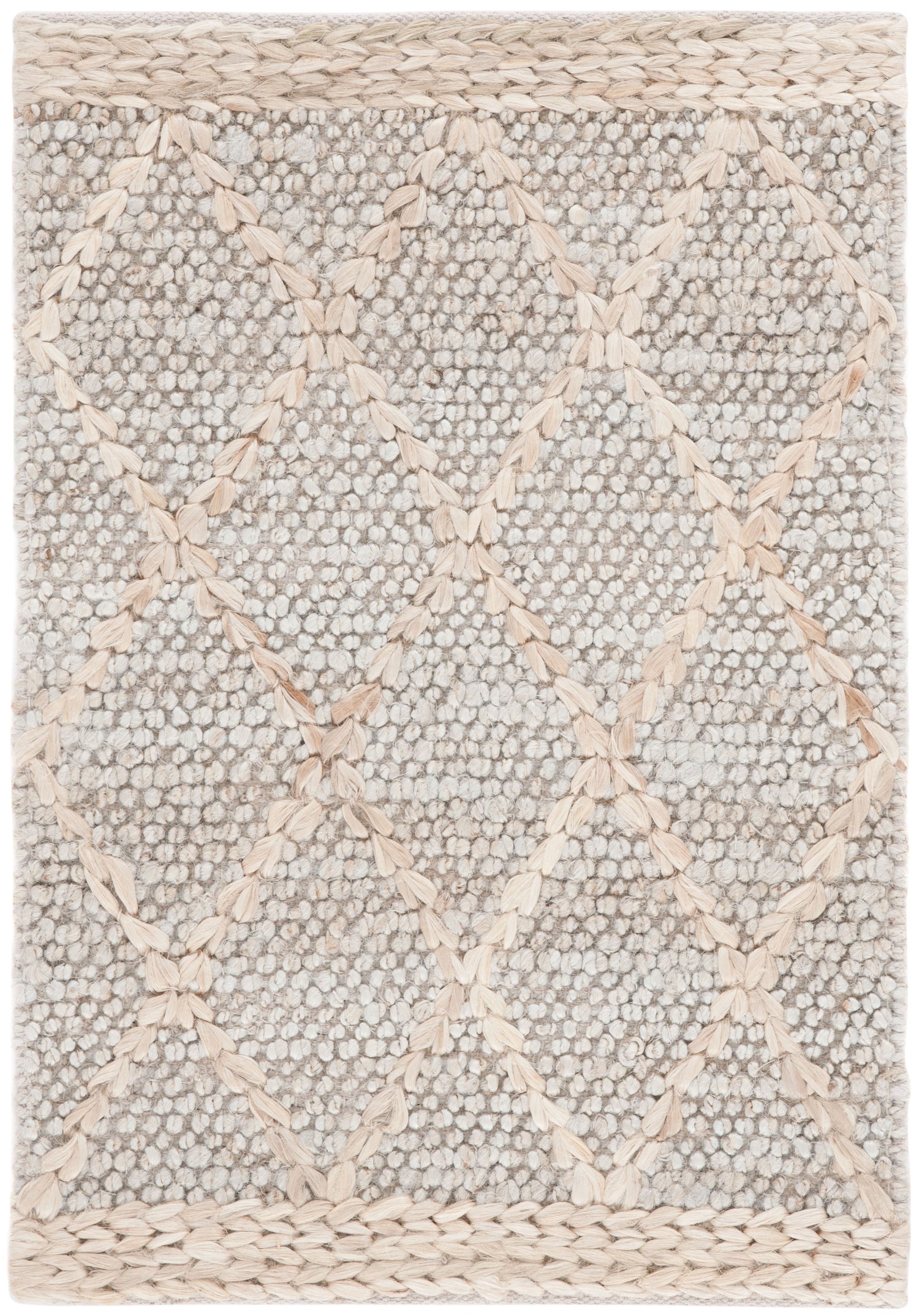 Safavieh Natural Fiber Nfb475G Grey/Natural Rug.