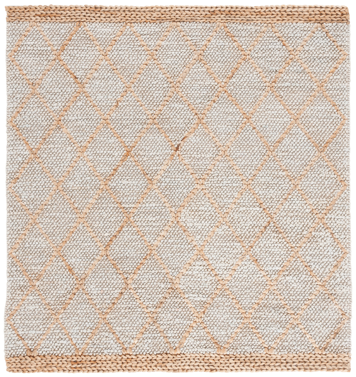 Safavieh Natural Fiber Nfb475G Grey/Natural Rug.
