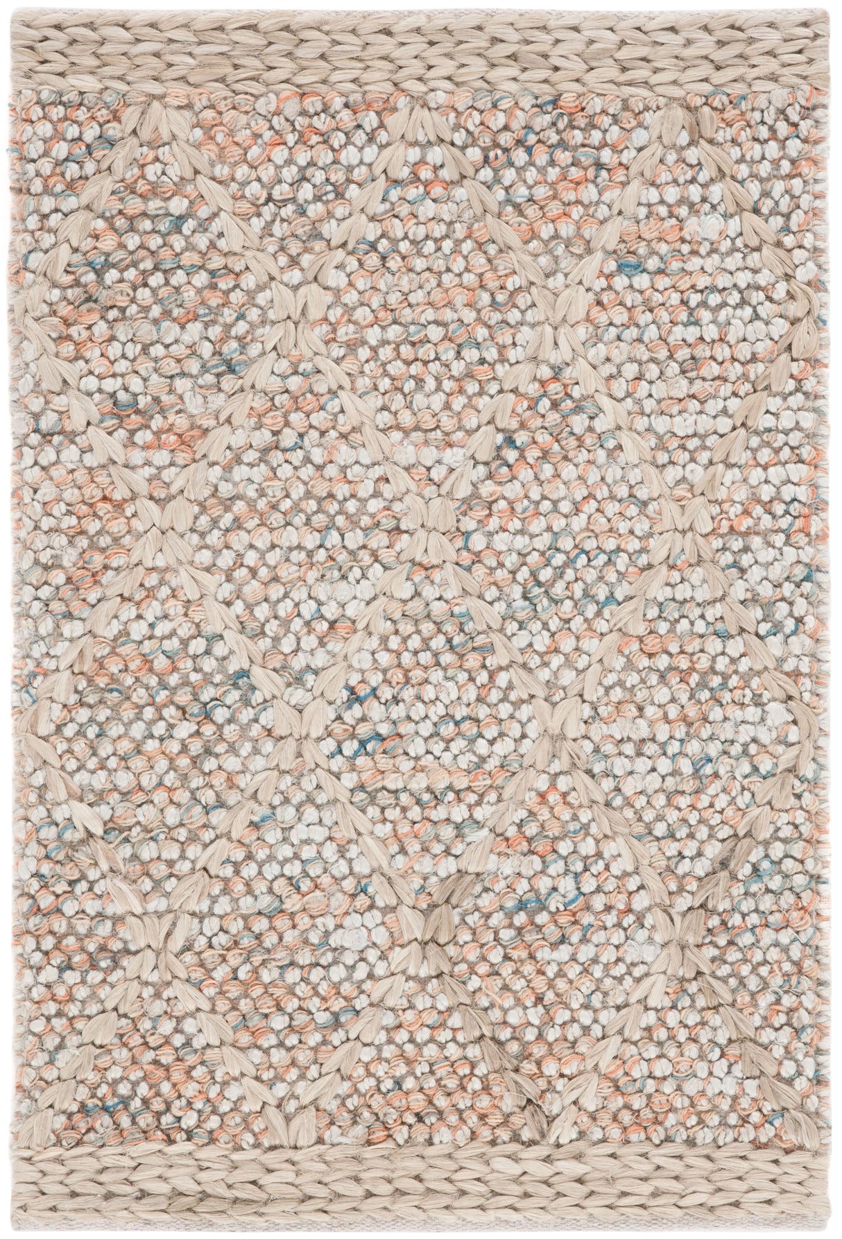Safavieh Natural Fiber Nfb475P Rust/Natural Rug.