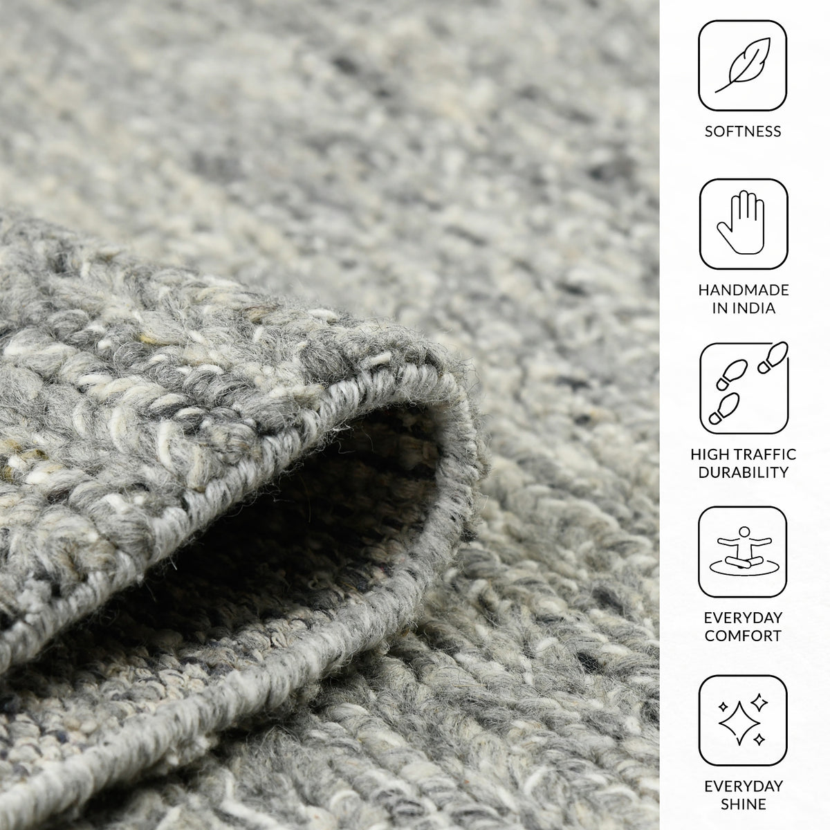 Amer Norwood NOR-2 Ivory area rug - infographic view