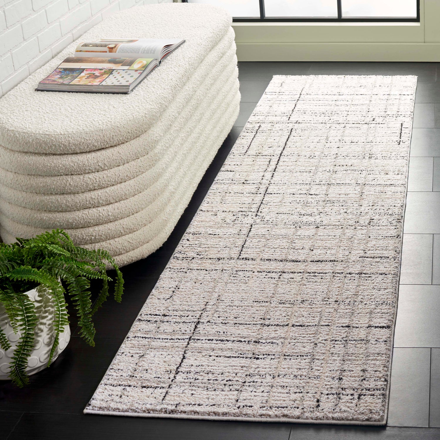 Safavieh Northport Ntp420A Ivory/Charcoal Rug.
