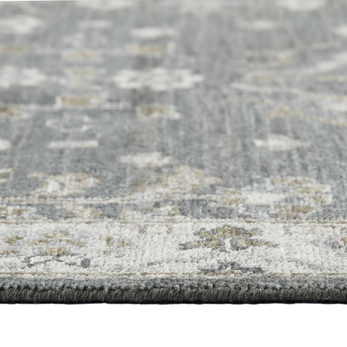 Amer Nuit Arabe NUI-2 Santas Gray area rug - profile view