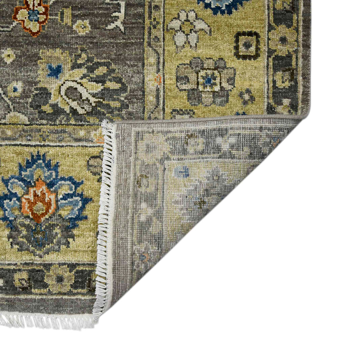 Amer Nuit Arabe NUI-46 Warm Taupe / Mellow area rug - back view