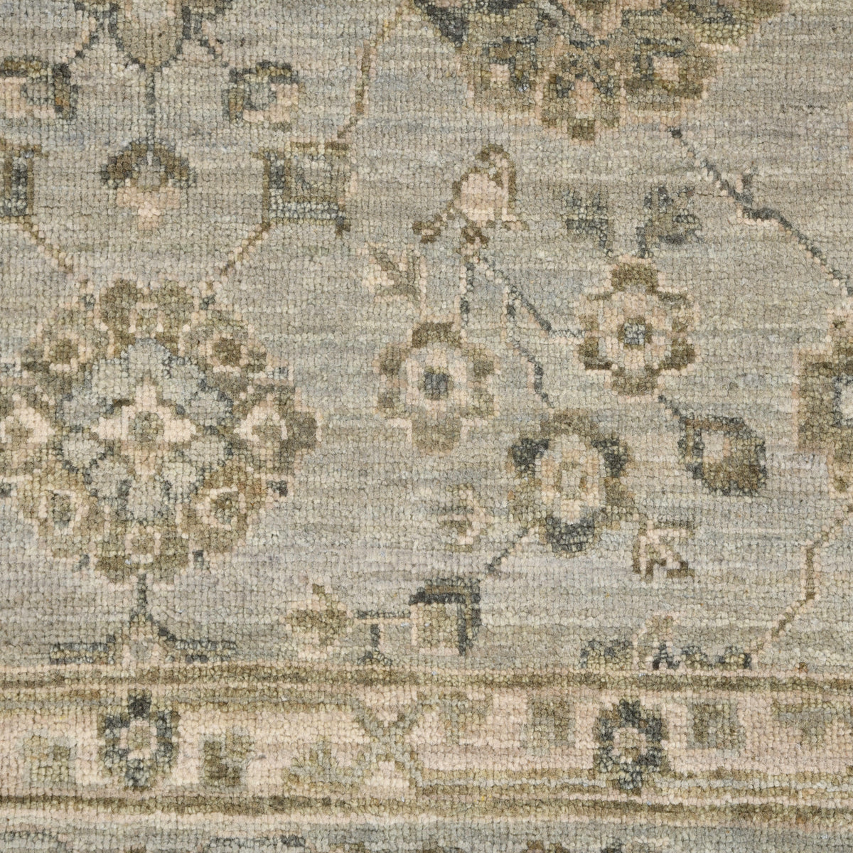 Amer Nuit Arabe NUI-6 Ice Blue area rug - color swatch view