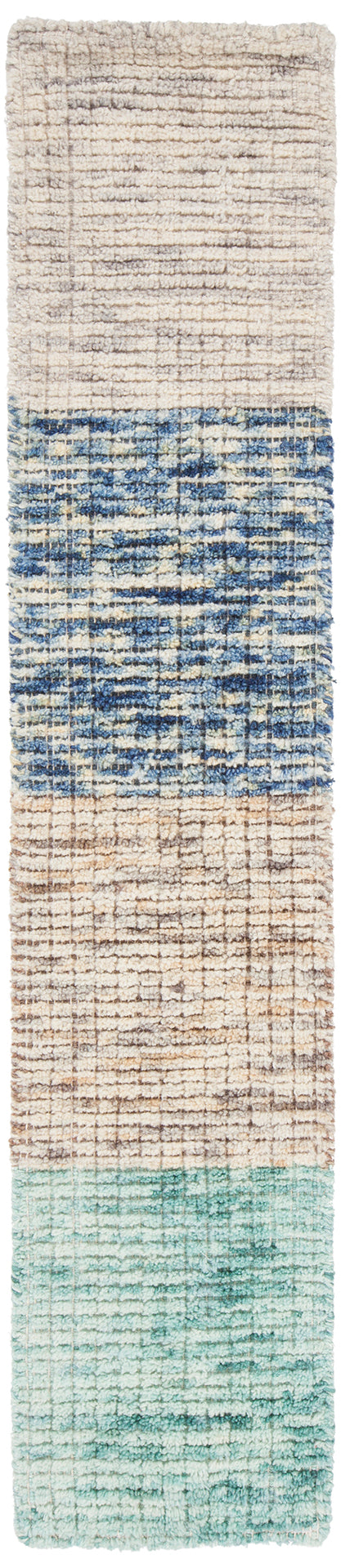 Chandra Oasis Oas43401 Blue Rug - sample color blanket