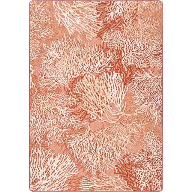 American Dakota Oceanic Blooms Coral Rug