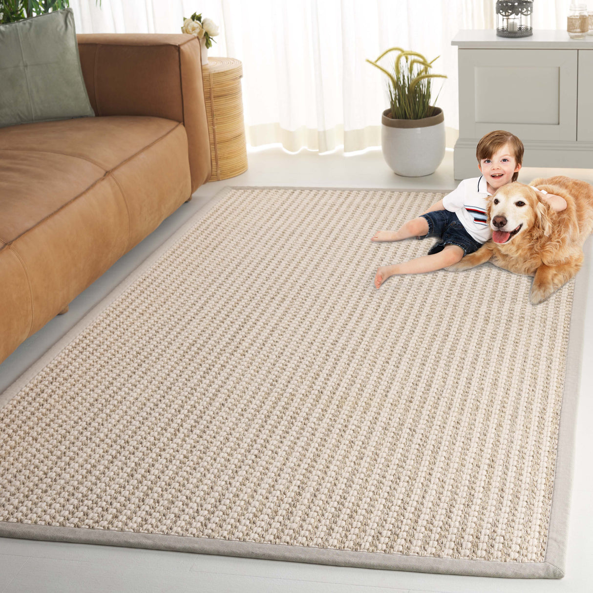 Safavieh Palm Beach Pab618A Ivory Rug.