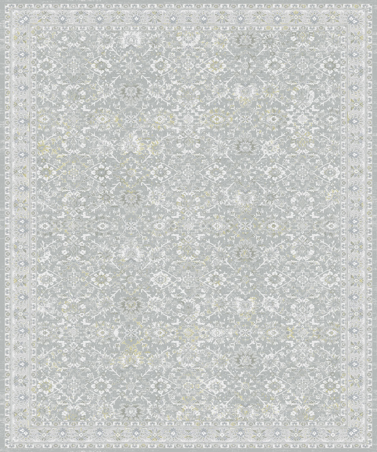 Dynamic Rugs Pacific 15943 Power Loomed Traditional Grey/Beige/Ivory Rug
