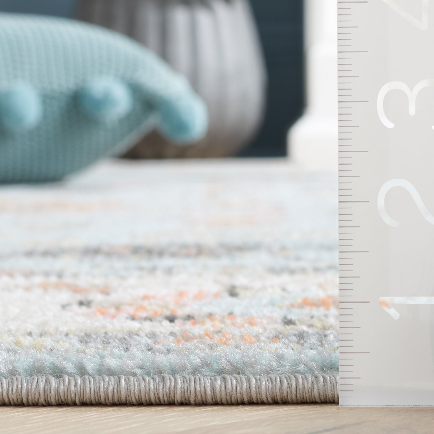 Safavieh Phoenix Phx562J Light Blue/Ivory Grey Rug.